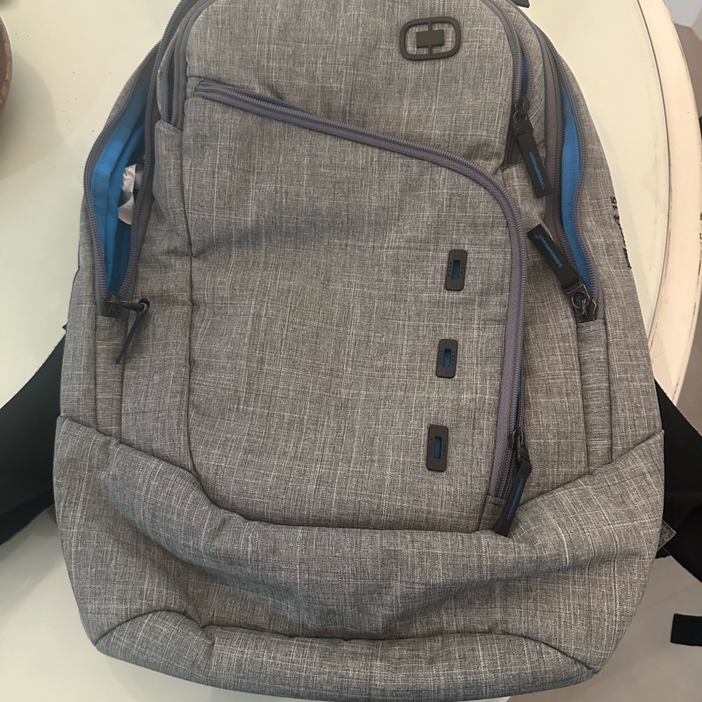 OGIO Gray and Blue Backpack